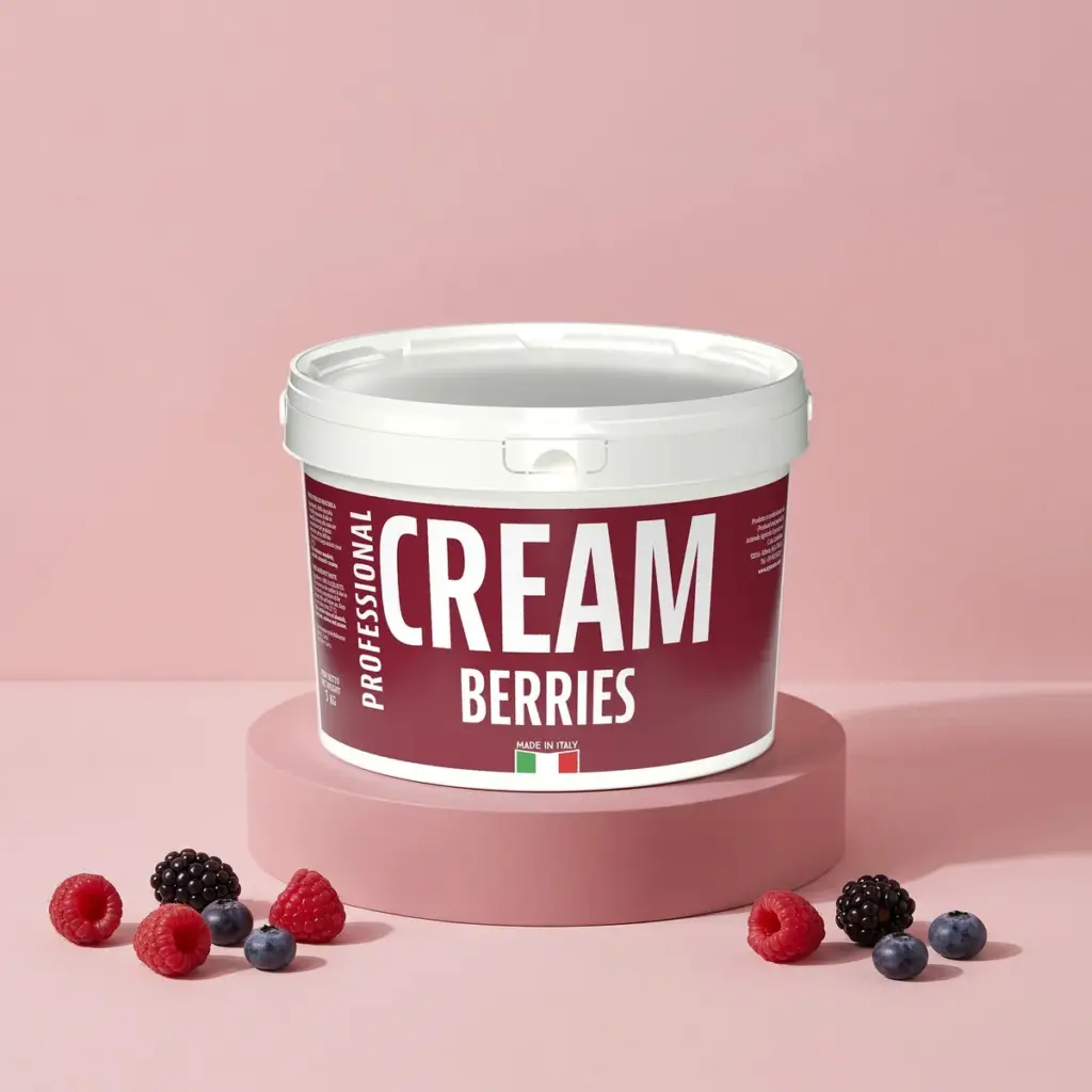 Cr&egrave;me aux fruits rouges