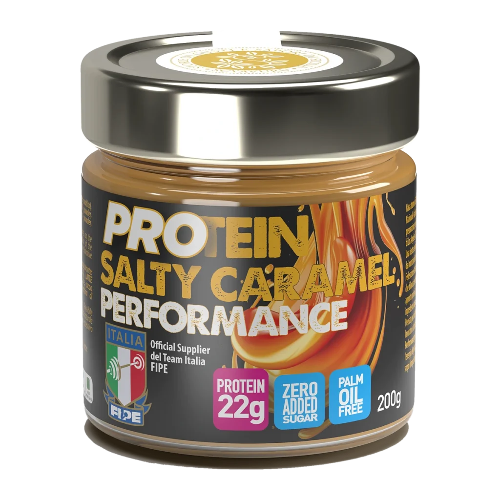 Crema proteica al caramello salato