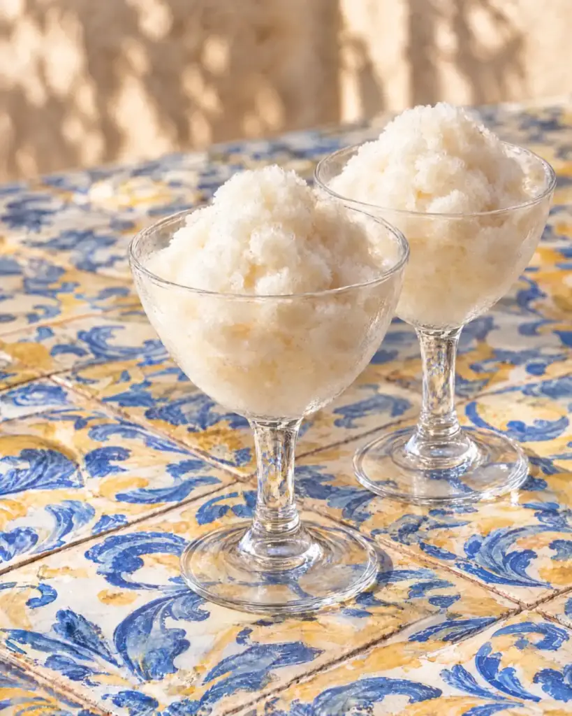 Granita di mandorle da pasta di mandorle pura