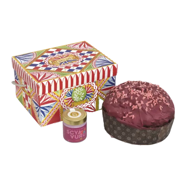 Panettone ai Frutti di Bosco con Crema ai Frutti di Bosco