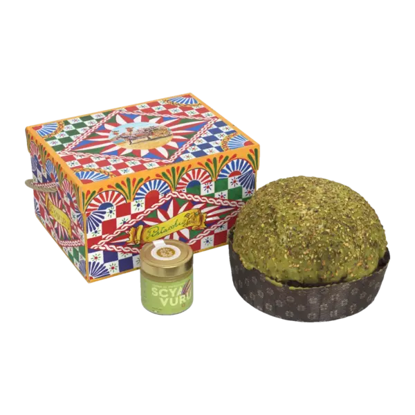 Panettone al Pistacchio con Crema al Pistacchio